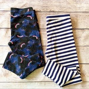 Set of 2 Girls Leggings Size 10/12